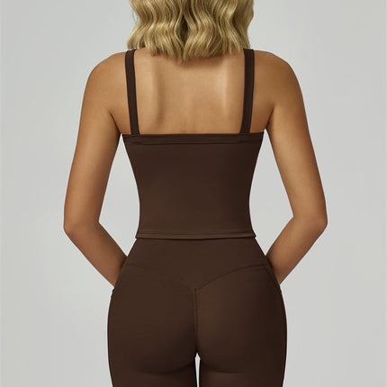 The Flourish Crop Tank Flared Leggings 2-Piece Set
