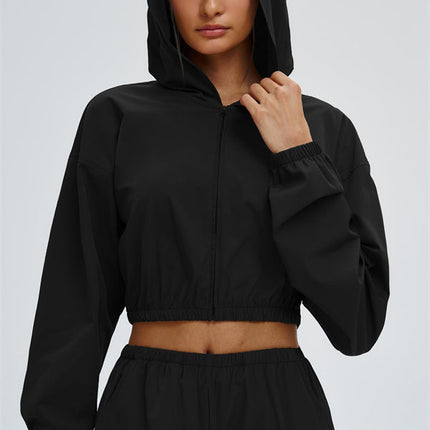 The Svelte UV protection Crop Hoodie