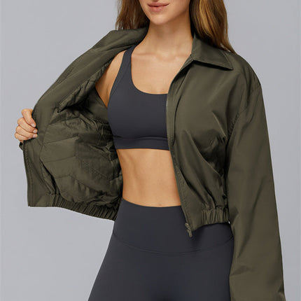 The Elle Form Crop Zip Jacket