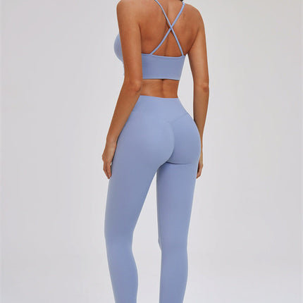 The Kinetic Cross Back Sports Bra Leggings 2-Piece Set