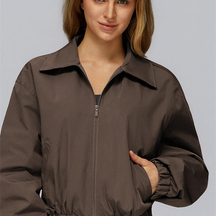The Elle Form Crop Zip Jacket
