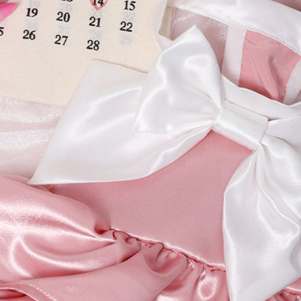 Stylish Bow Layered Ruffled Pet Dress