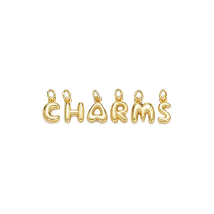 Bubble Letter Charms