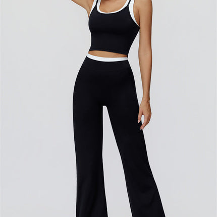 The Canyon Crop Tank Flared Leggings 2-Piece Set