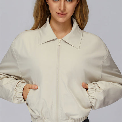 The Elle Form Crop Zip Jacket