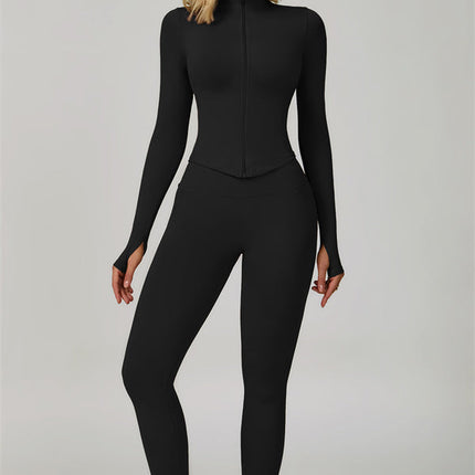 The Empower Jacket Sports Bra Leggings 3-Piece Set