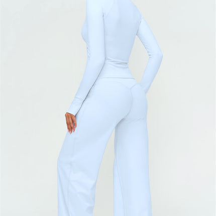 The Twirl Zip Jacket New Straight Leg Pants 2-Piece Set