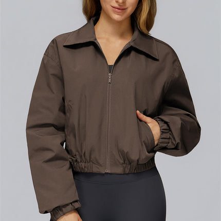 The Elle Form Crop Zip Jacket