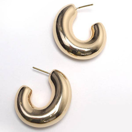 BALLOON PUFFY HOOP EARRINGS  |  80E2268