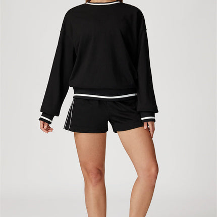 The Amara Sweatshirt Lounge Shorts 2-Piece Set