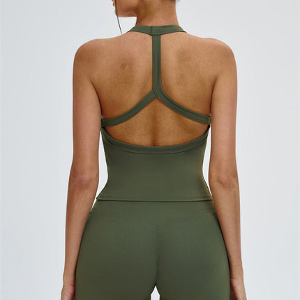The Slate Y-Back Top