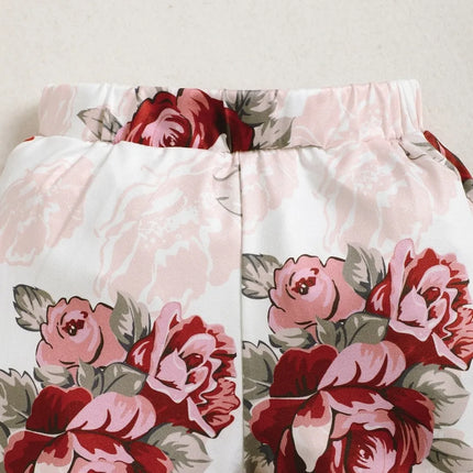 Children's Floral Top and Pants Set