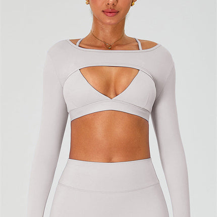 The Ember Sports Bra Crop Top Leggings 3-Piece Set
