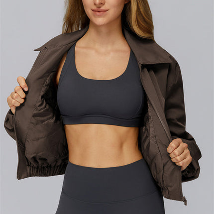 The Elle Form Crop Zip Jacket