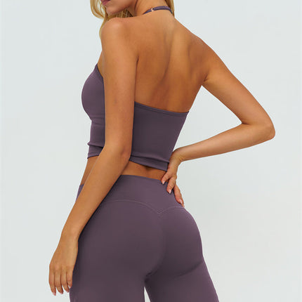The Twirl Halter Tank Top New Straight Leg Pants 2-Piece Set