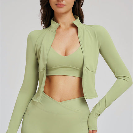 The Sizzle Zip Jacket Sports Bra Shorts 3-Piece Set