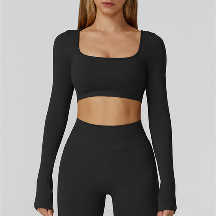 The Reign Long Sleeve Crop Top Leggings 2-Piece Set