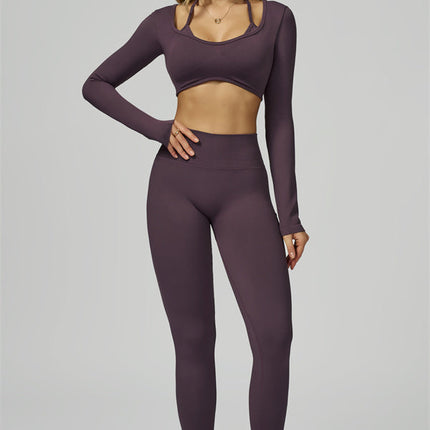 The Prime Long Sleeve Crop Top Leggings 2-Piece Set