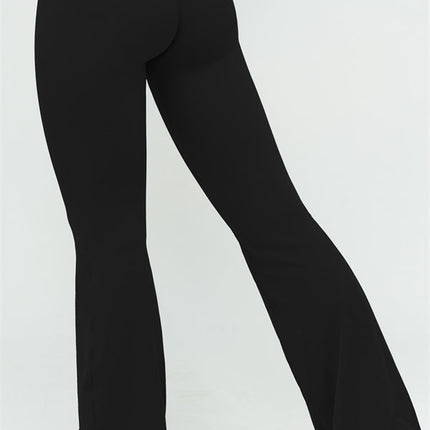The Lushness V-Back Sports Bra Flared Leggings 2-Piece Set