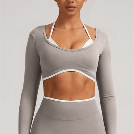 The Elevate New Long Sleeve Crop top Leggings 2-Piece Set