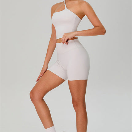 The Jewel One-Shoulder Crop Top Shorts 2-Piece Set