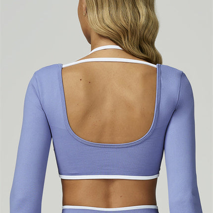The Prime Line Long Sleeve Crop Top Leggings 2-Piece Set