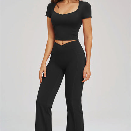 The Sizzle T-shirt Flared Leggings 2-Piece Set