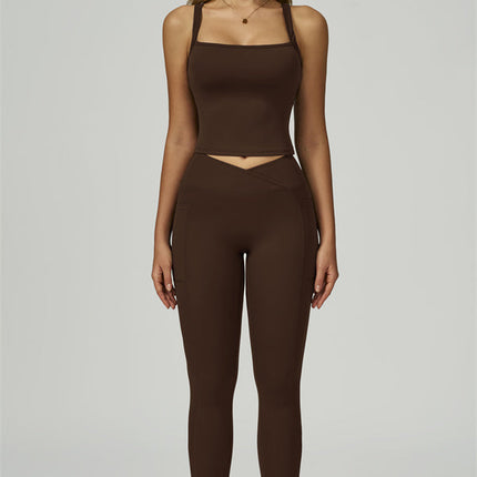 The Flourish Crop Tank Leggings 2-Piece Set