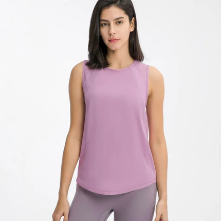 Millennia Cutout Back Round Neck Active Tank