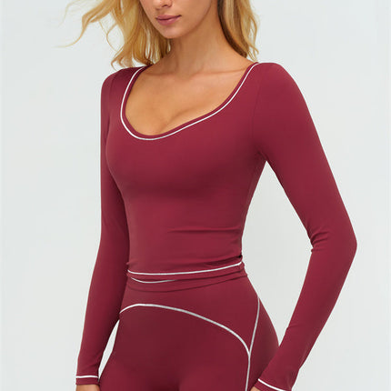 The Amara Long Sleeve T-shirt Flared Leggings 2-Piece Set