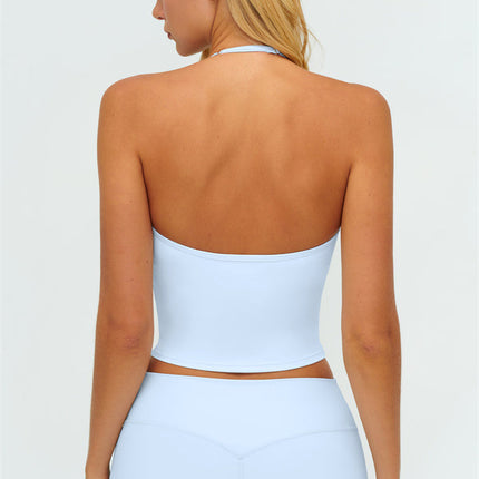 The Twirl Halter Tank Top New Straight Leg Pants 2-Piece Set