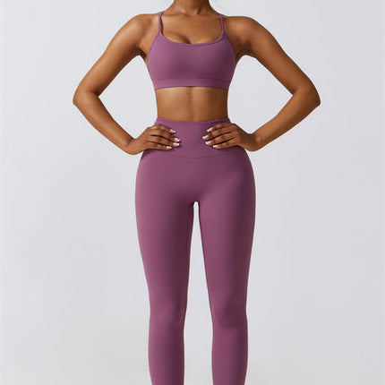 Juno Star Sports Bra Leggings 2-Piece Set