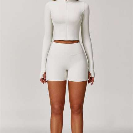The Eloise Jacket Sports Bra Shorts 3-Piece Set