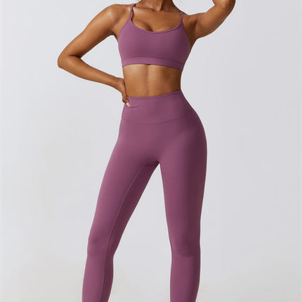 Juno Star Sports Bra Leggings 2-Piece Set