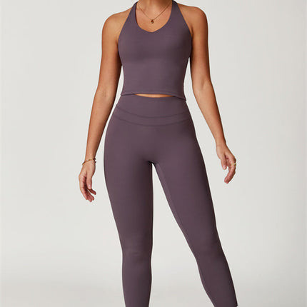 The Enigma Cross Back Vest Leggings 2-Piece Set
