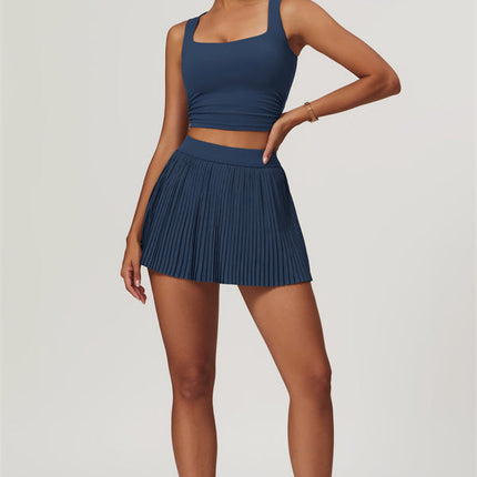 The Balance Crop Top Tennis Skirt 2-Piece Set