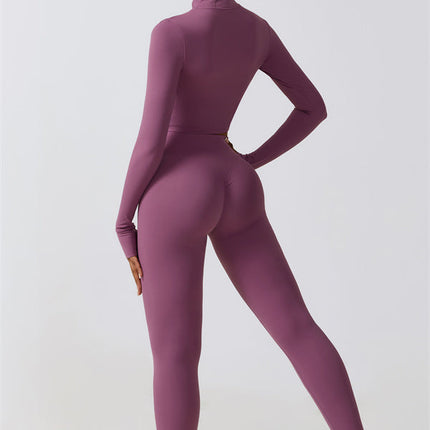 Juno Star Jacket Sports Bra Leggings 3-Piece Set