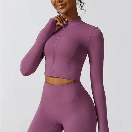Juno Star Jacket Sports Bra Leggings 3-Piece Set