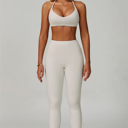 The Bold Cross Back Sports Bra Leggings 2-Piece Set