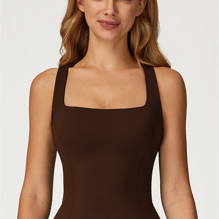 The Glacier Crop Tank Flared Leggings 2-Piece Set
