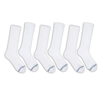Casual White Crew Socks 6-Pack