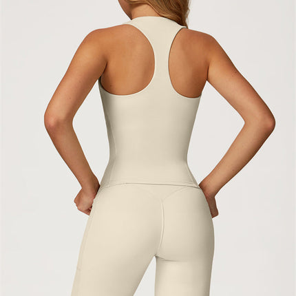 The Glacier Crop Tank Flared Leggings 2-Piece Set