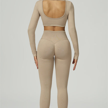 The Prime Long Sleeve Crop Top Leggings 2-Piece Set