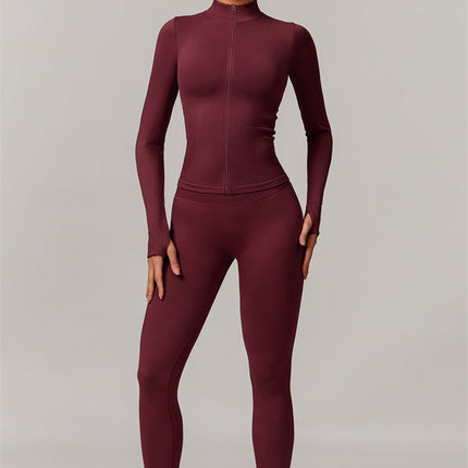 The Nova Luxe Jacket Sports Bra Leggings 3-Piece Set