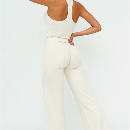 The Amara Crop Top Flared Leggings 2-Piece Set