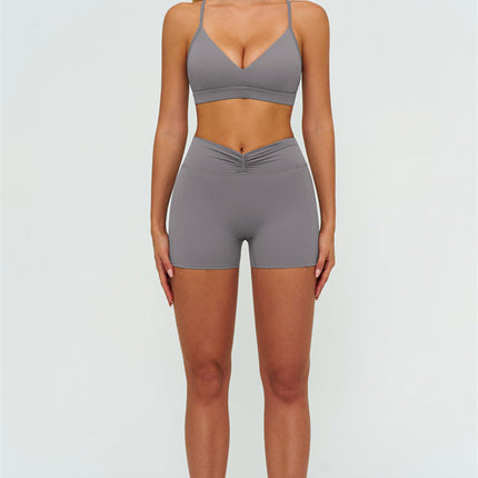 The Lushness Y-Back Sports Bra Shorts 2-Piece Set