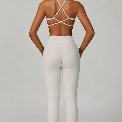 The Bold Cross Back Sports Bra Leggings 2-Piece Set