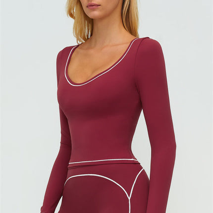 The Amara Long Sleeve T-shirt Shorts 2-Piece Set