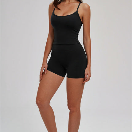 The Svelte Cross Back Tank Top Shorts 2-Piece Set