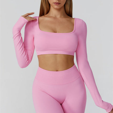 The Reign Long Sleeve Crop Top Leggings 2-Piece Set